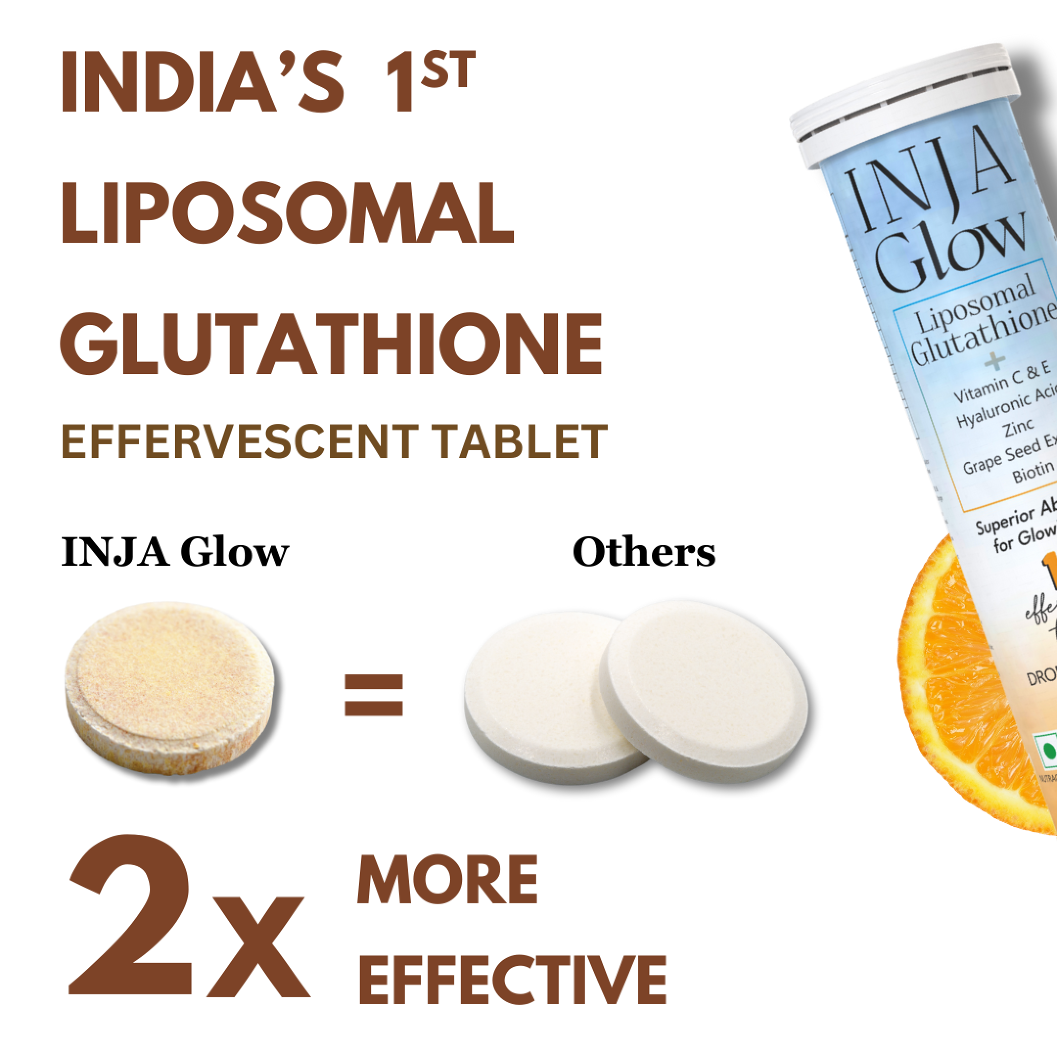 INJA Glow Liposomal Glutathione - Orange INJA Wellness INJA Glow Liposomal Glutathione - Orange INJA Wellness