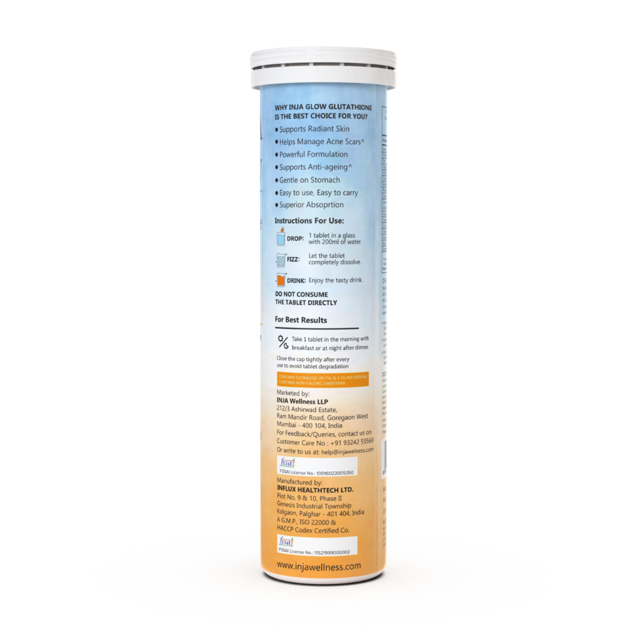 INJA Glow Liposomal Glutathione - Orange INJA Wellness INJA Glow Liposomal Glutathione - Orange INJA Wellness