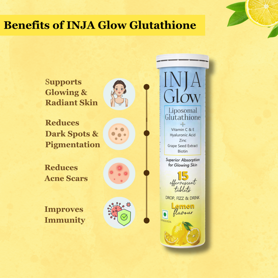 INJA Glow Liposomal Glutathione - Lemon