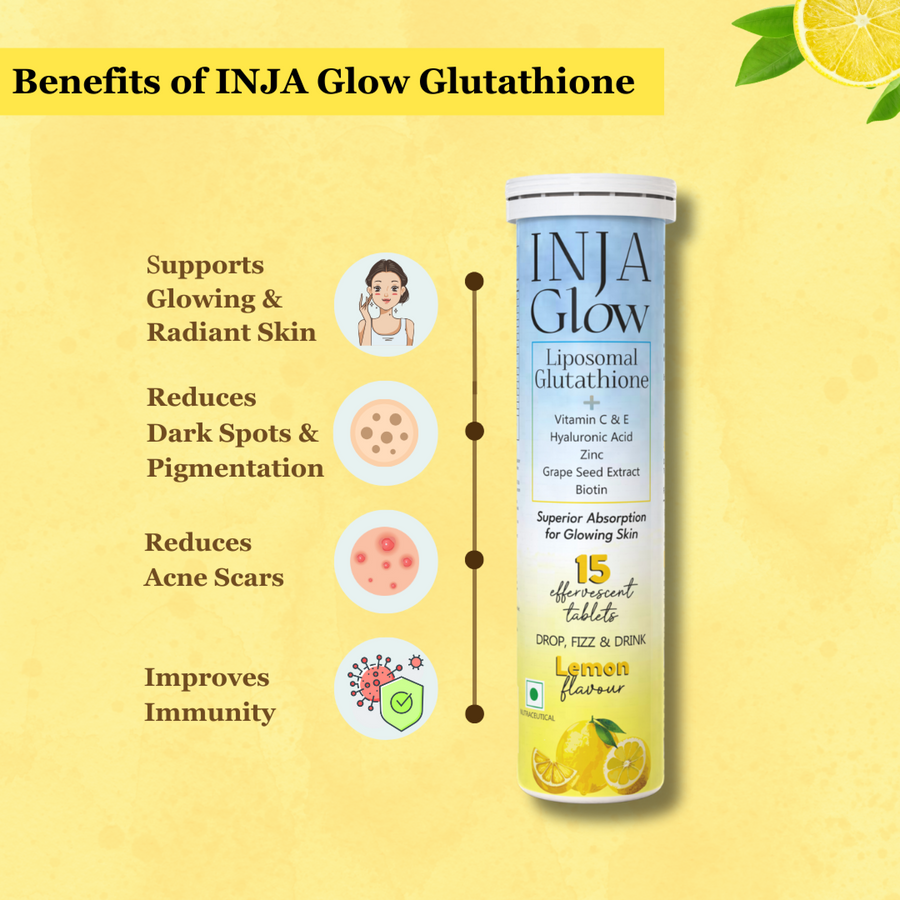INJA Glow Liposomal Glutathione - Lemon INJA Wellness INJA Glow Liposomal Glutathione - Lemon INJA Wellness