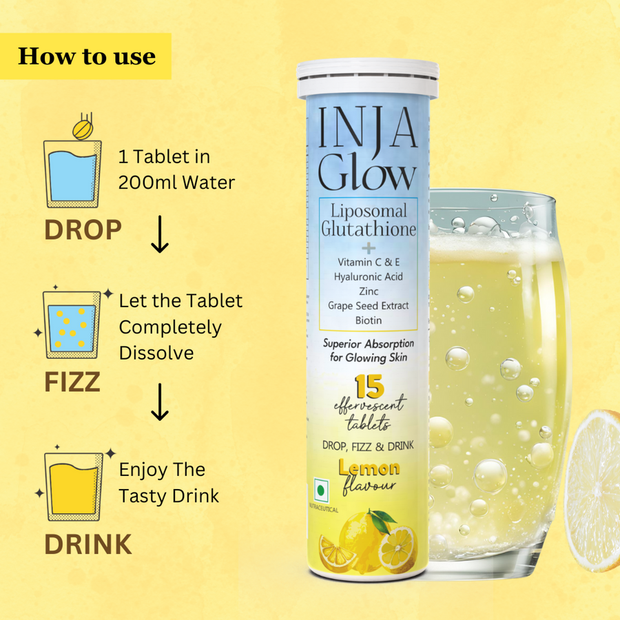 INJA Glow Liposomal Glutathione - Lemon