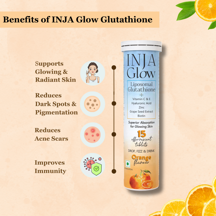 INJA Glow Liposomal Glutathione - Orange