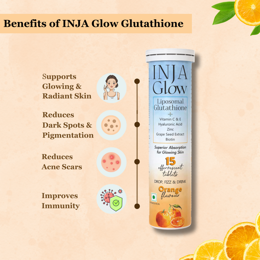 INJA Glow Liposomal Glutathione - Orange INJA Wellness INJA Glow Liposomal Glutathione - Orange INJA Wellness