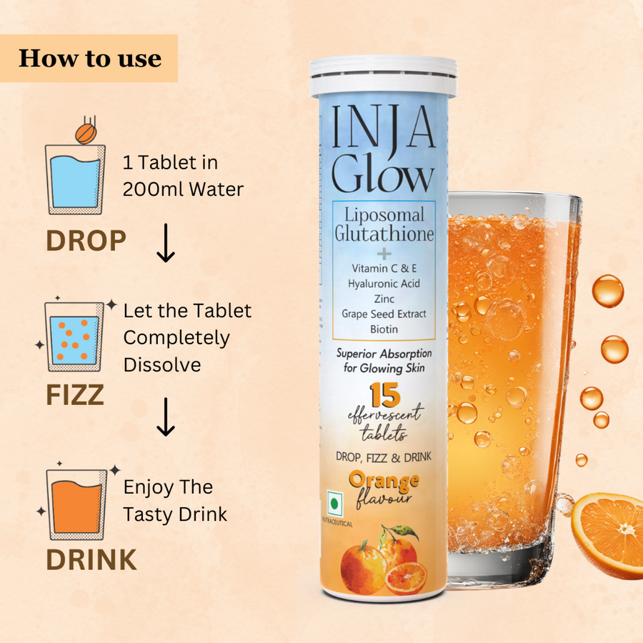 INJA Glow Liposomal Glutathione - Orange